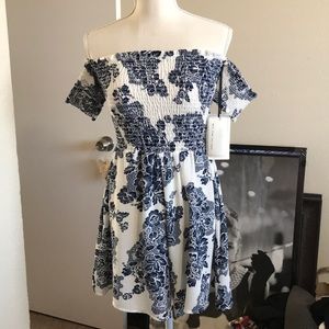 Off-shoulder Romper Shorts